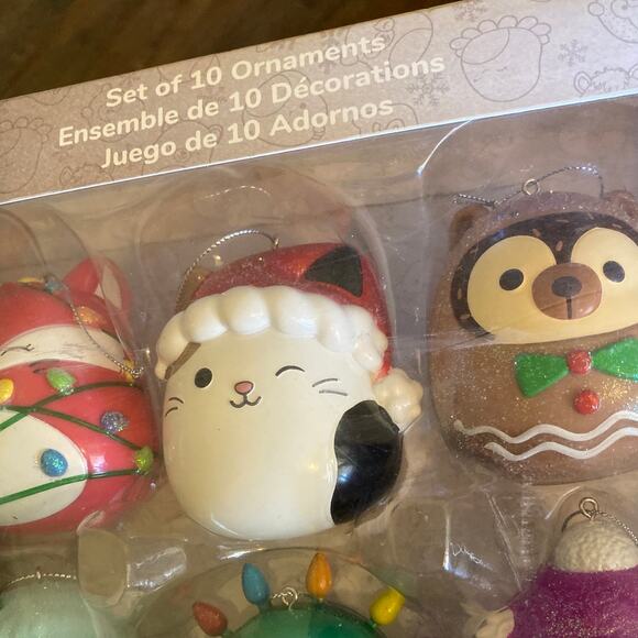 Original Squishmallows Christmas Tree Set of 10 Ornaments by Kurt Adler New READ - Picture 4 of 10